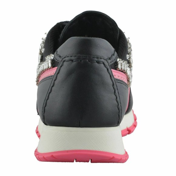Prada Leather Beads Decorated Fashion Sneakers - Picture 3 of 8